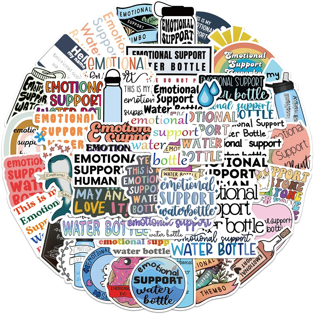 

50 Inspirational Emotional Support Water Cup Stickers Can Be Decorated Luggage Notebook Waterproof Non-repeat Stickers