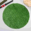 Manhole Cover Decoration Lawn Table Placemats Fake Grass Turf Dining Accessories Circle Rug 5