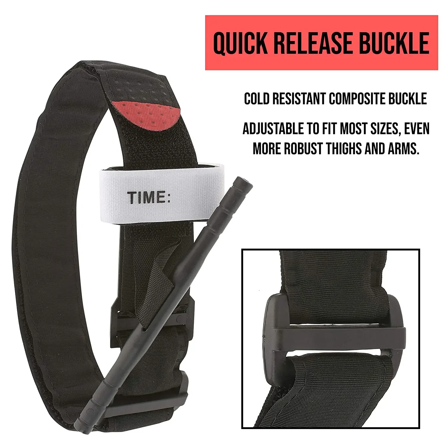 Outdoor Hiking Portable First Aid Quick Slow Release Buckle Medical Sports One Hand Emergency Tourniquet Strap Tourniquet Kit Tactical Tourniquet