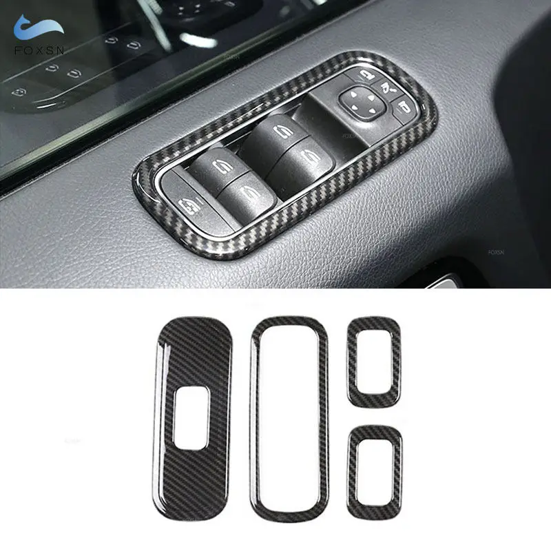 

For Mercedes Benz G wagon G class W463 G350 G400 G500 G55 G63 G65 ABS Car Interior Window Lift Button Switch Frame Cover Trim