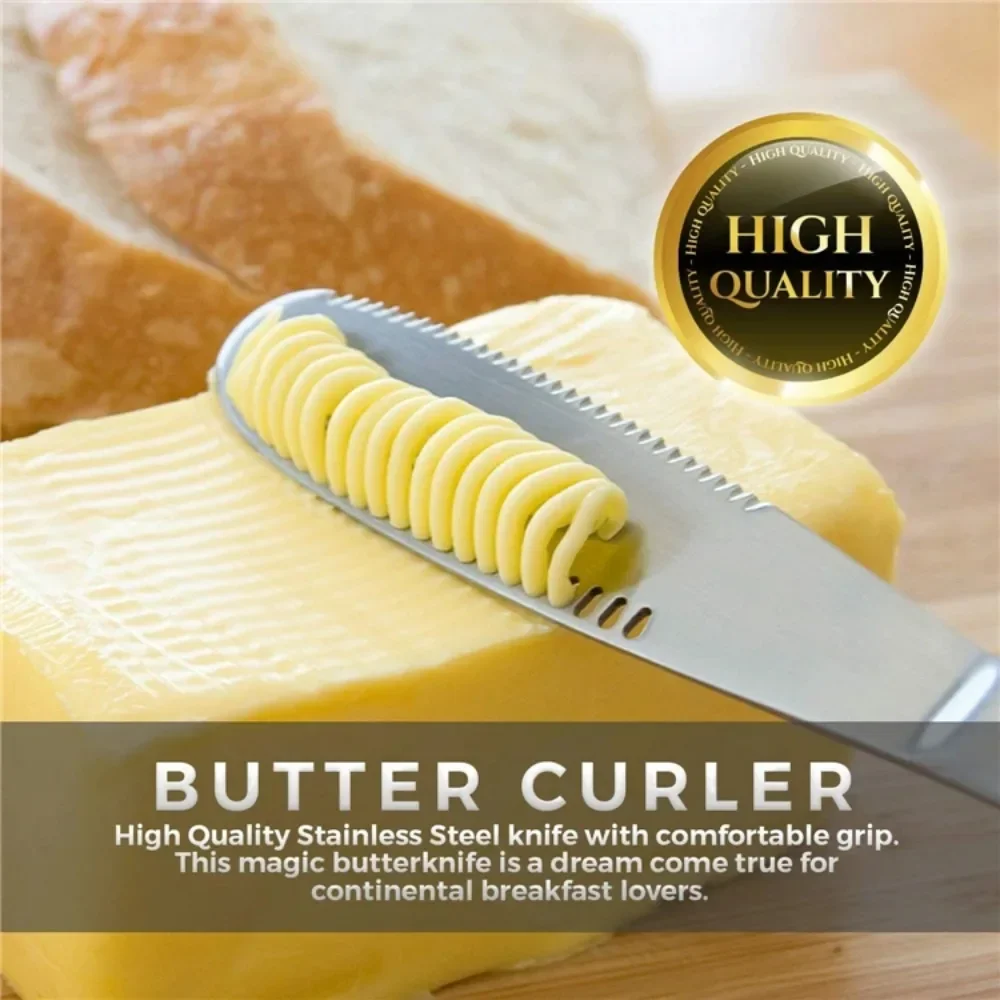 Description Picture 2 of itemButter Knife Holes Cheese Dessert Knife Stainless Steel Jam Knife Cutlery Toast Wipe Cream Bread Cheese Cutter Kitchen Tools