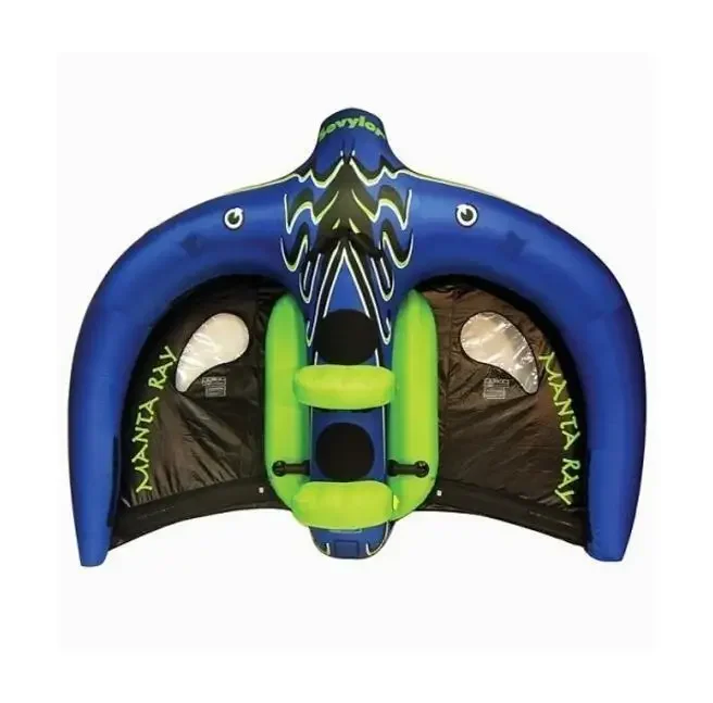 Water Sports Toy PVC Inflatable Manta Flying Ray / Inflatable Manta Water Ray Flying Fish Tube For Sea