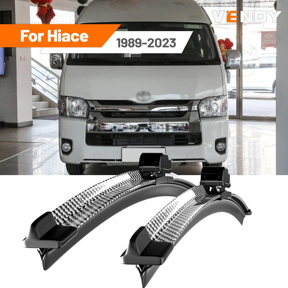 Premium Carbon Fibre Front Windshield Wiper Blades - 2 Piece Set