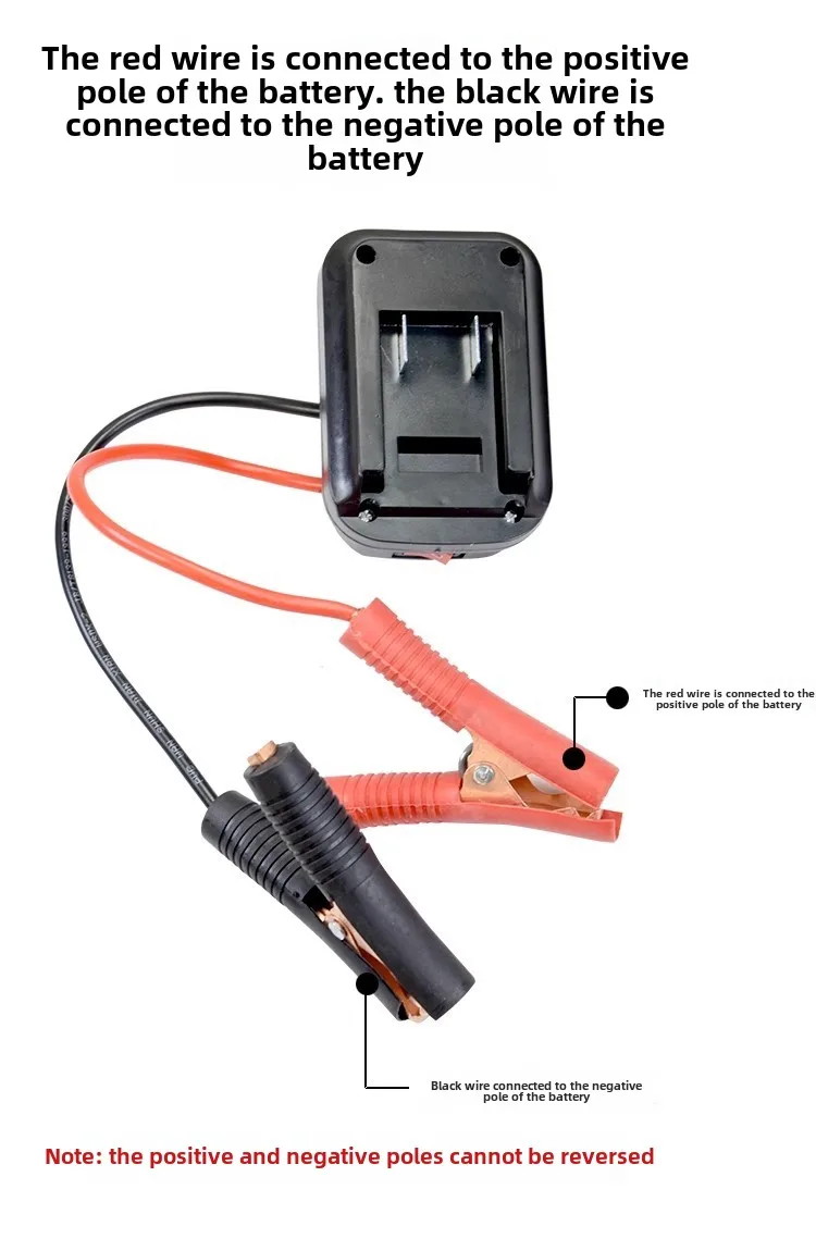 Universal Battery Adapter Charger for Makita 18V Lithium Battery Power Tools Electric Wrench Grinder Hammer Car Emergency Start