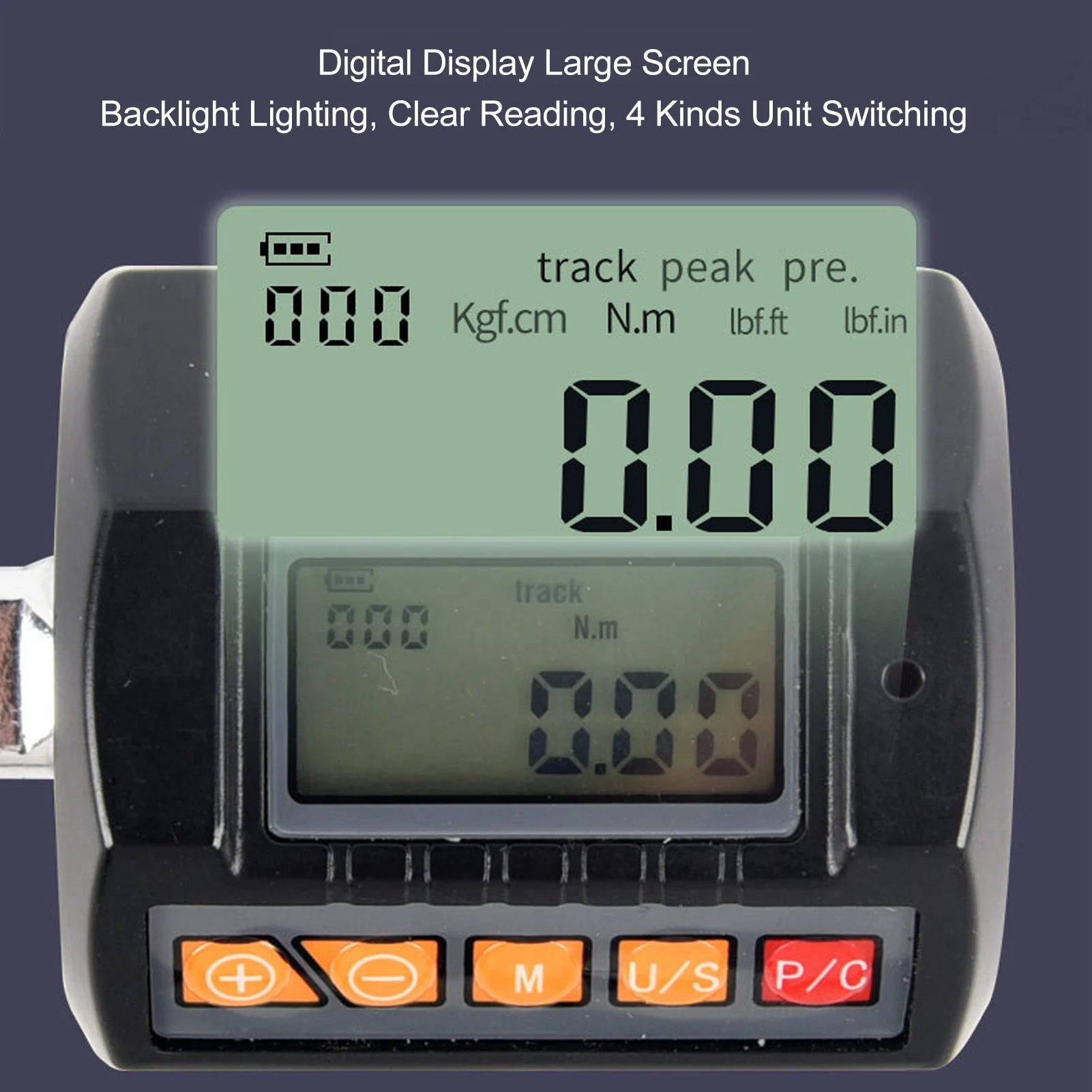 토션 렌치 어댑터 정방향 및 역방향 사용 1/2인치 1/4인치 3/8인치 어댑터 자동차 자전거 오토바이 수리용 디지털 토션 미터