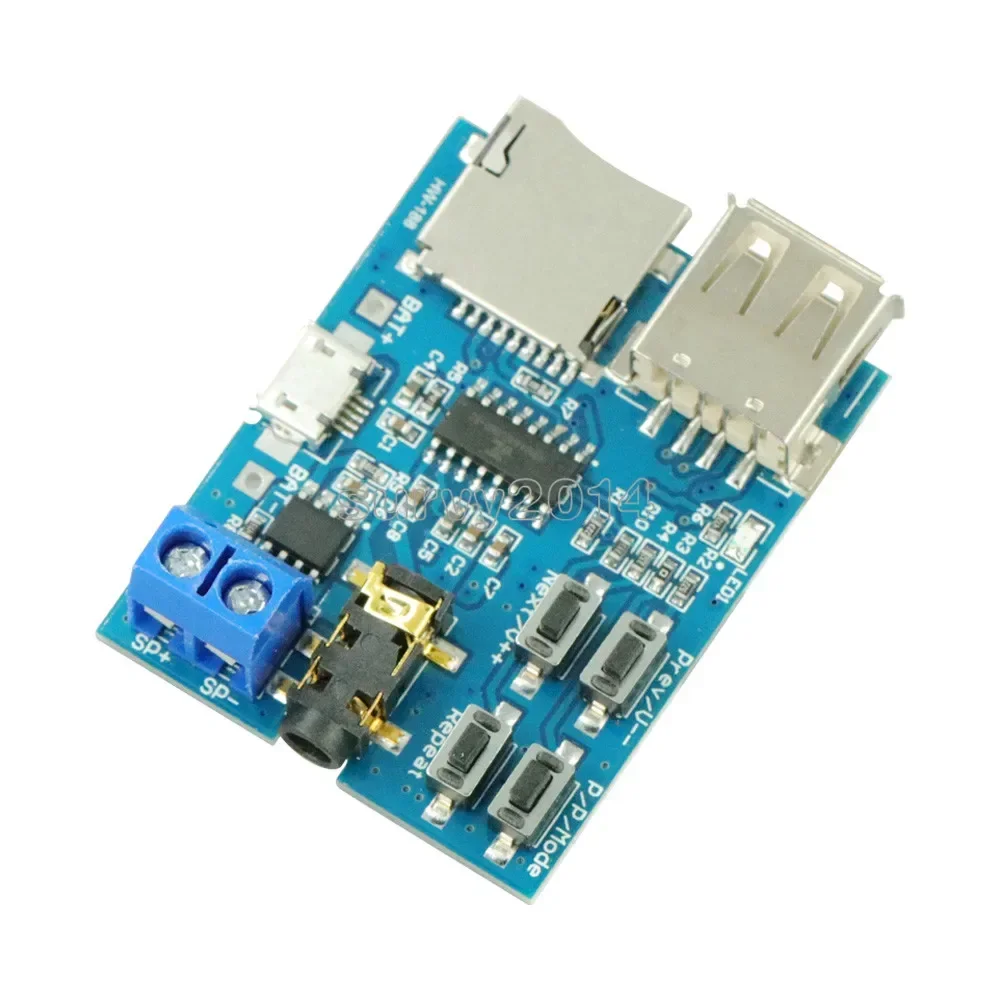 TF Card U Disk MP3 Format Decoder Board Module Amplifier Decoding Audio Player NEW