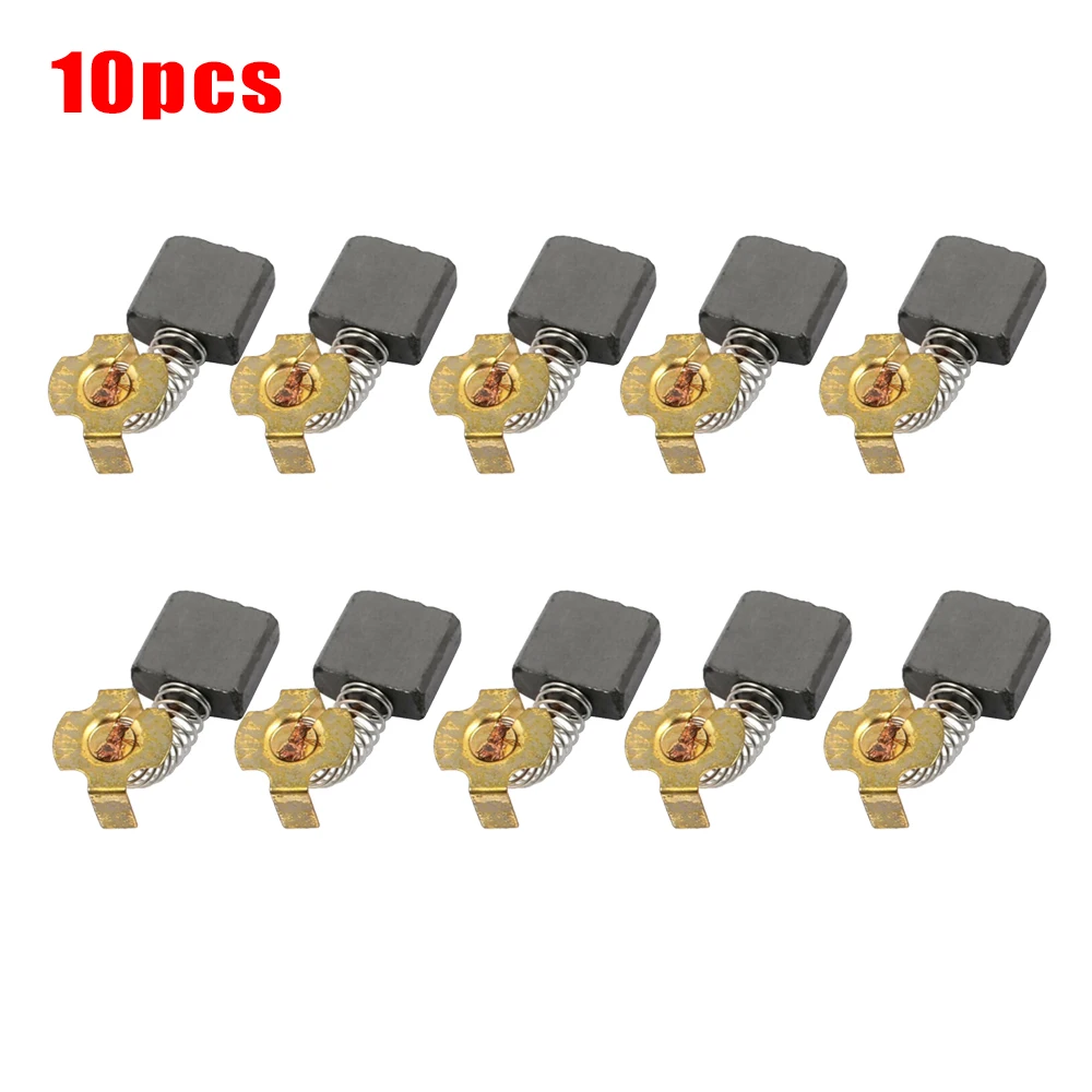 

10pcs Power Tool Carbon Brush Universal Motor Replacement Carbon Brushes Spare Parts For Generic Electric Drill Angle Grinder
