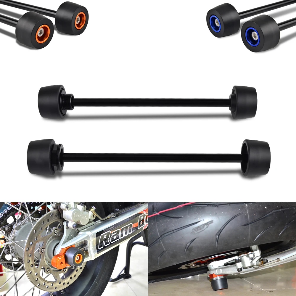 

Motorcycle Front Rear Wheel Axle Sliders Crash Protectors for KTM 690 SMC R 690 Duke 690 SMC for Husq 701 Supermoto 701 Vitpilen