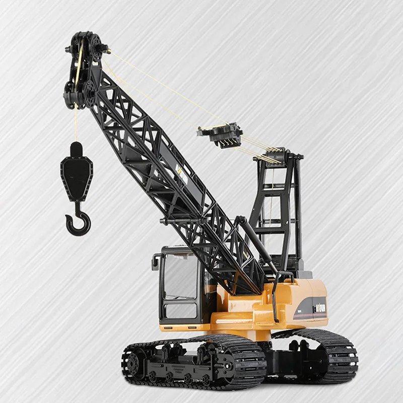 HUINA 572 15CH RC 1/14 Construction Crane Truck Tower Excavator Remote Control Truck Light Sound Battery Model Car RC Toys Gift 2