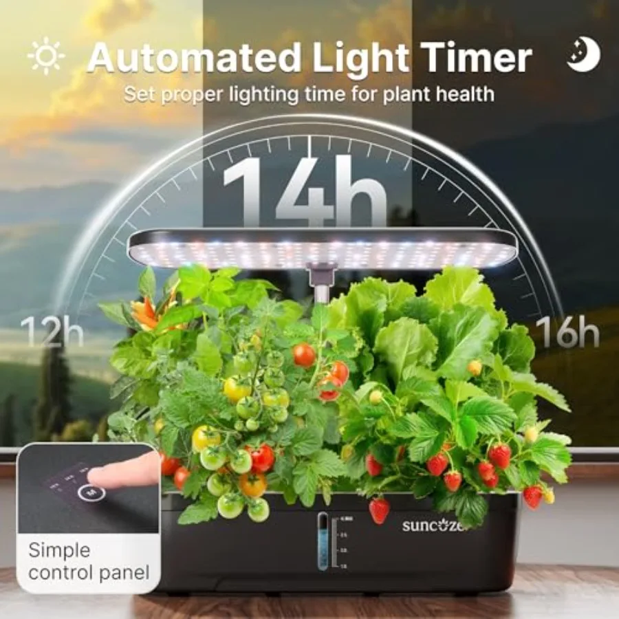 Hydroponics Growing System Kit with 12 Pods