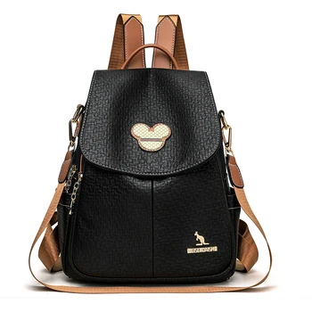 2024 Zaino da viaggio di lusso Borsa da scuola di moda Tasche multiple Zaino classico da donna di marca in pelle Ragazze Mochilas Feminina