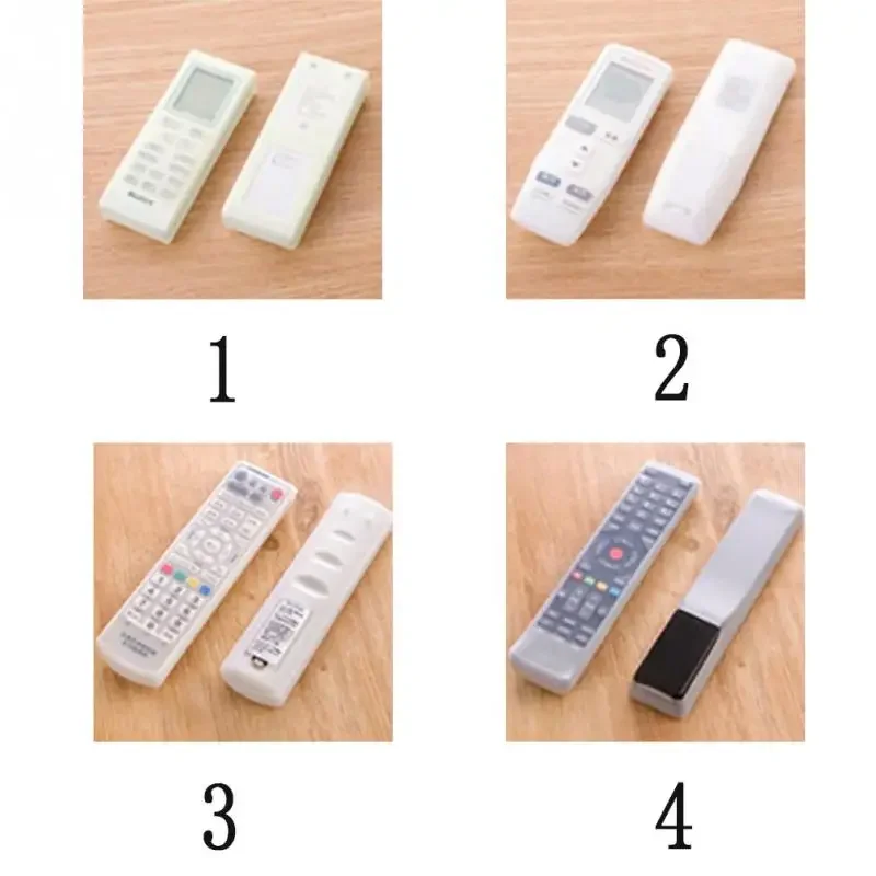 Silicone Storage Bags TV Remote Control Dust Cover Protective Holder Organizer Home Transparent Accessories Home Decor 4 Sizes silicone remote case,silicone remote sleeve,silicone remote cover,silicone case protector,remote controller cover