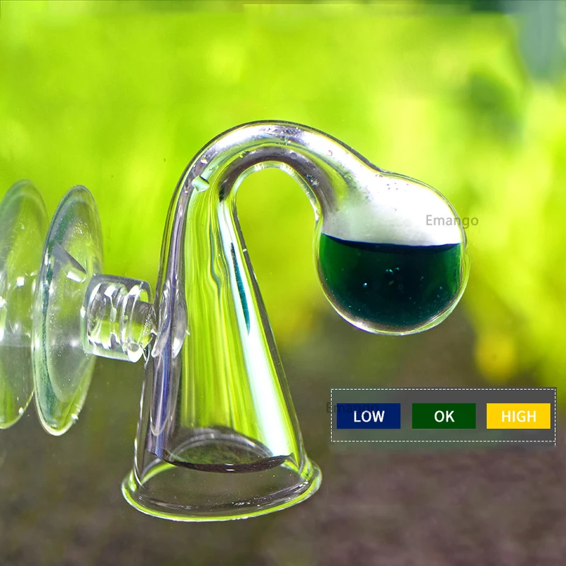 CO2 Fish Tank Diffuse Glass Drop Checker Co2 Monitor glass drop checker PH Long Term Indicator Monitor Tester combination aquarium co2 diffuser aquarium co2 checker co2 drop checker