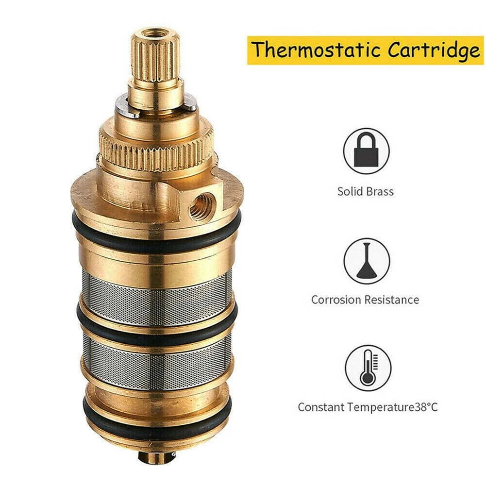 Replacement Brass Thermostatic Cartridge Shower Mixer Valve Repair Kit Thermostat Mixer Tap Home Shower Mixing Valve