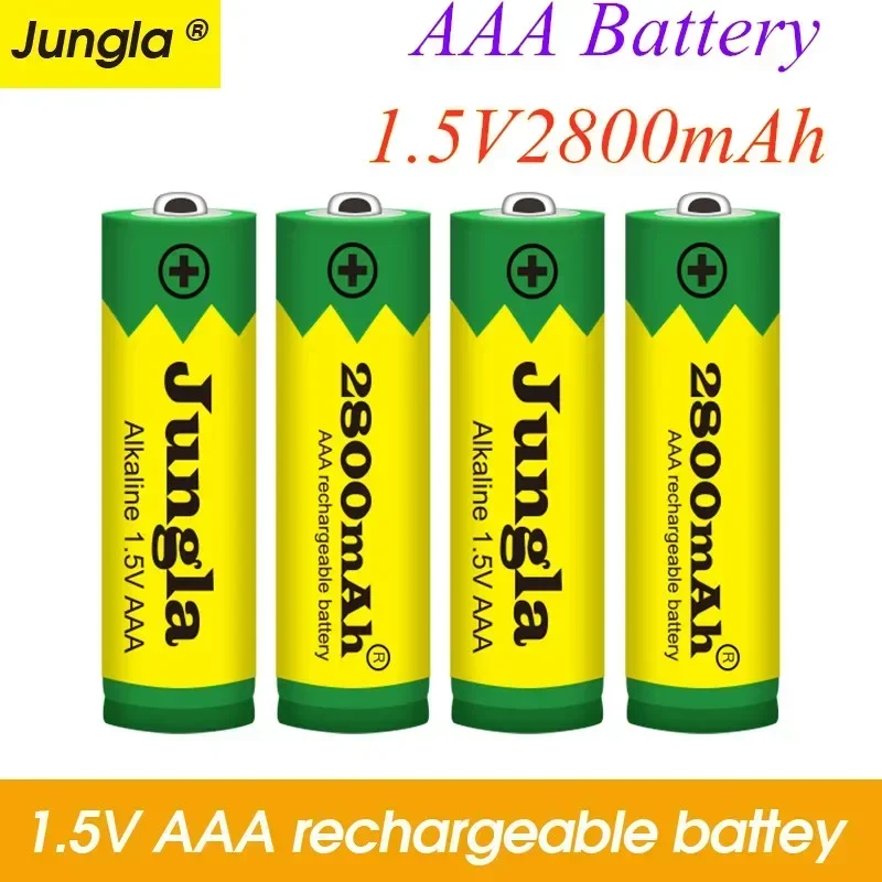 

100% New AAA Battery 2800mAh 1.5V Alkaline AAA rechargeable battery for Remote Control Toy light Battery free shipping