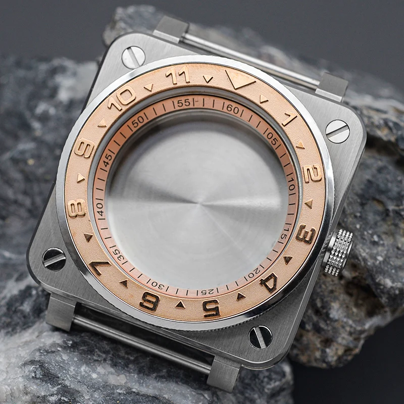 20Atm Waterproof Mod Silver Seiko Skx007 Custodia Per Orologio Quadrata Per Nh35 Nh36 Japan Automatic Movement Men Diving Watch Case