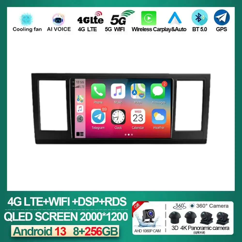 

Android 13 For VW Volkswagen Caravelle 6 T6.1 T6 2015 - 2020 Car Radio Multimedia Video Player Navigation GPS Auto NO 2 Din