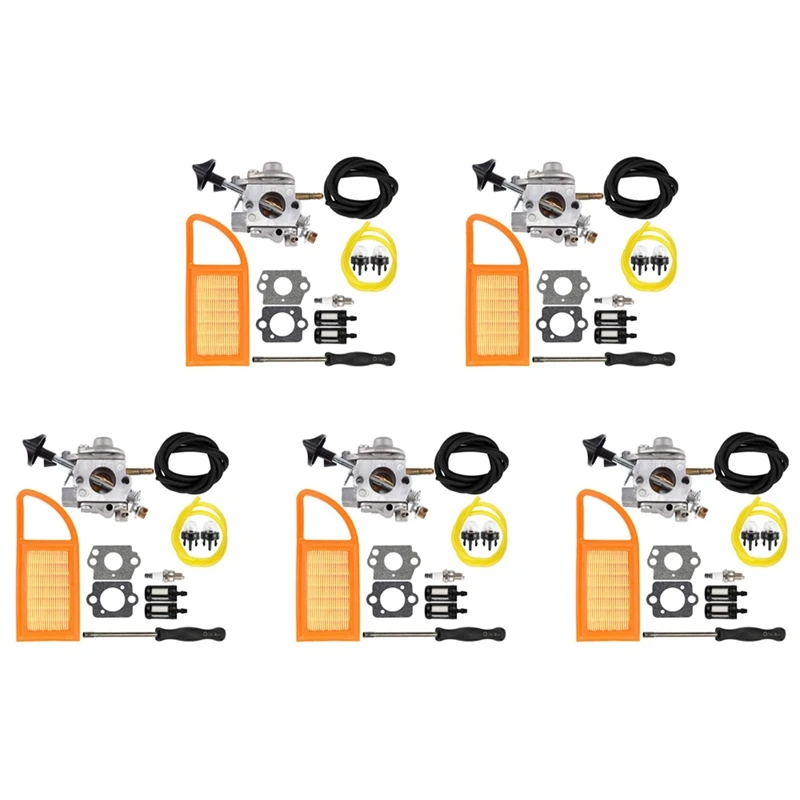 5X Br 600 Carburatore Filtro Aria Carburante Carb Repower Kit Per Stihl Br500 Br550 Br600 Zaino Blower Leaf Blower Parts