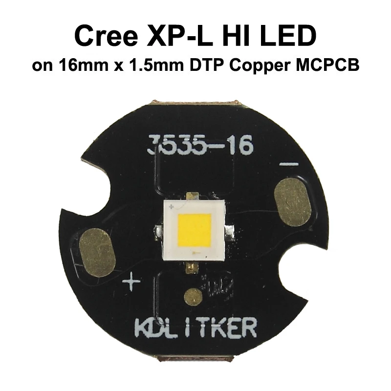 emissor em kdlikter dtp cobre mcpcb lanterna diy