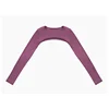 Running Shirt Fitness Tight Woman Work Out Clothing Shawl New Long Sleeve Yoga Tops Sexy Gym Sportswear Yoga Wear For Women 5