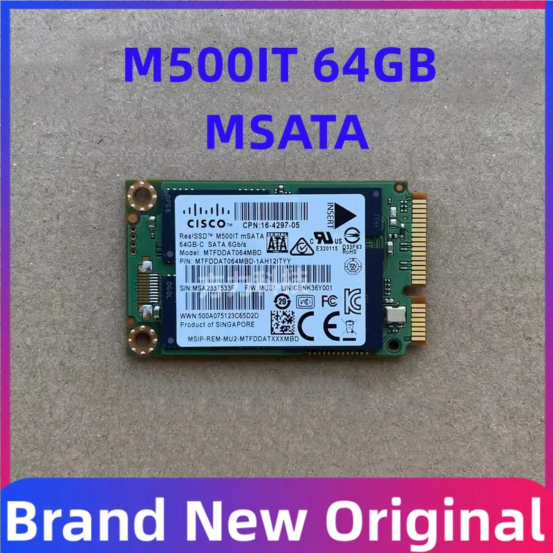 

New Solid State Drive M500IT 64GB MSATA Interface MLC Particle SSD Industrial Grade For Micron