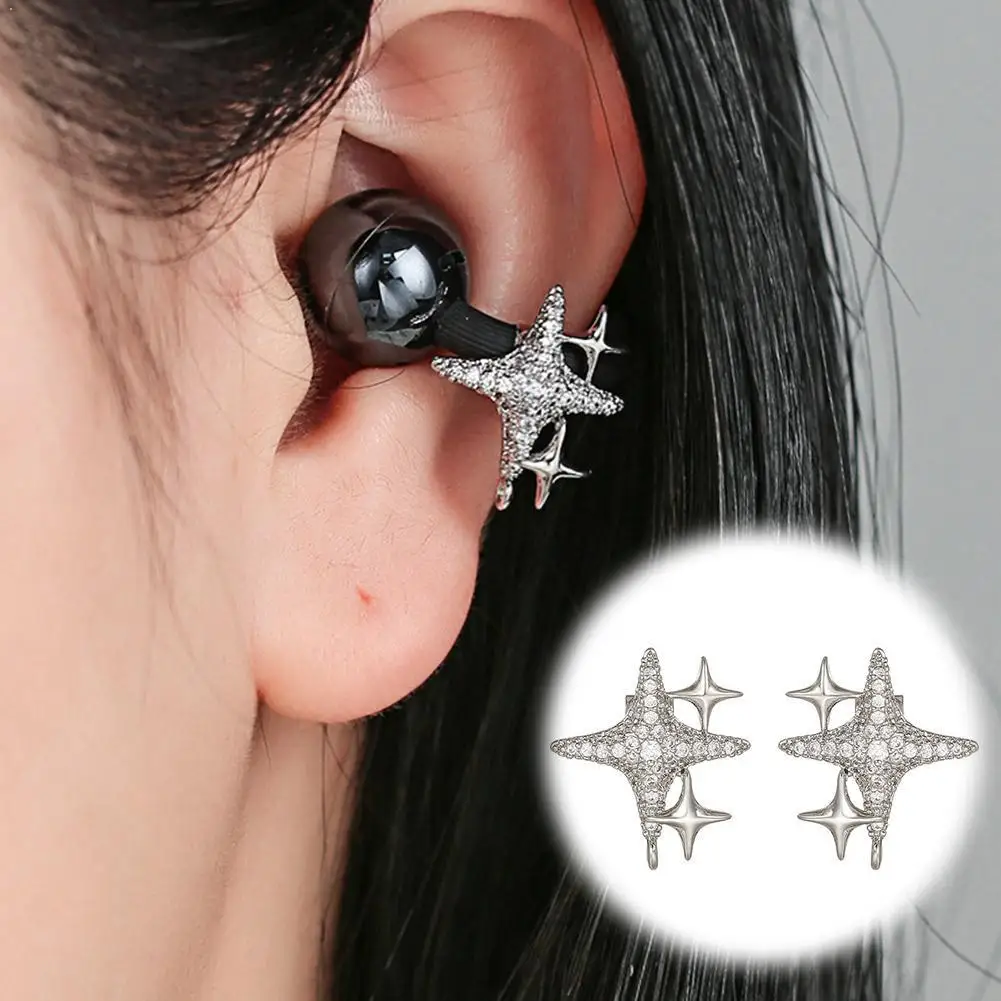 รูปสินค้า คลิปหนีบหูฟังบลูทูธแบบเพชร รุ่น Full Zirconia Star Flash เหมาะสำหรับหูฟัง Freeclip1/2 อุปกรณ์เสริมแฟชั่น