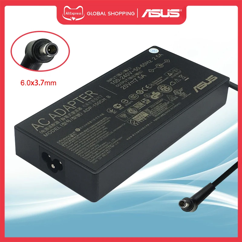 ADAPTADOR CA DE 20 V 9 A 180 W 6.0 X 3.7 MM PARA ASUS ROG ZEPHYRUS
