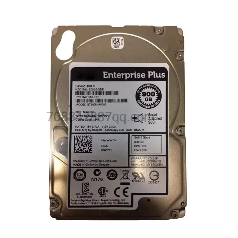 

Оригинальный 100% Аутентичный ST900MM0006 0GKY31 900G 10K SAS 2,5 SC