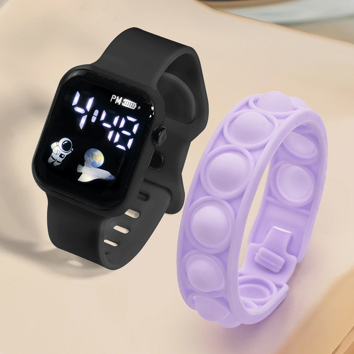 ساعة رياضية إلكترونية للأطفال ، سوار بسيط وعصري ،...