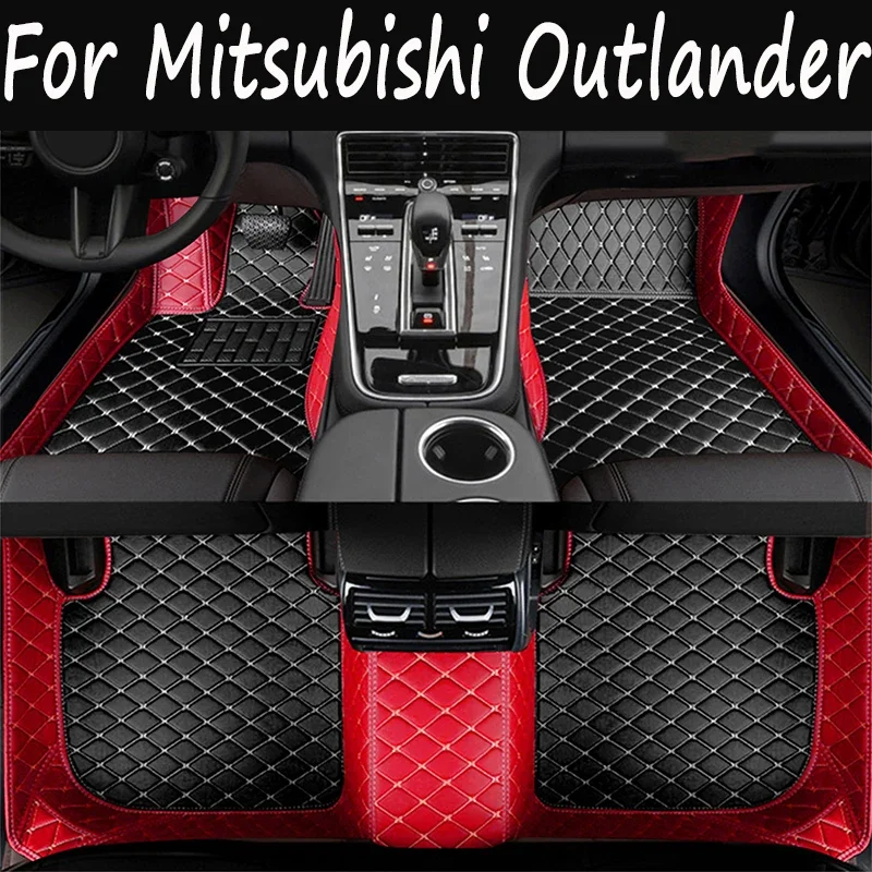 

Non-hybrid Vehicle Car Floor Mat For Mitsubishi Outlander GM 2022 2023 5seat Leather Pads Car Mats Alfombrillas Car Accessories
