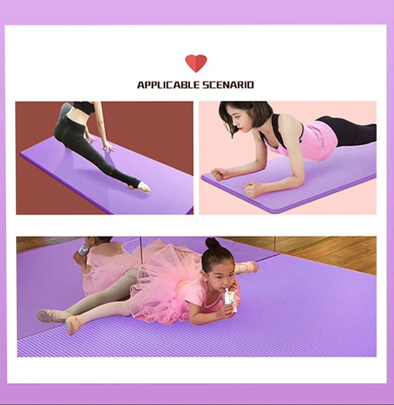 Esterilla de Ejercicios Antideslizante Yoga Mat Non-slip Sports Gym NBR  Training