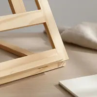 Portable Art Easel Set 2 in 1 Foldable Drawing Easel Adjustable Drawing Board Writing Utensil Ledge Wooden Sketch Board for Desk 2