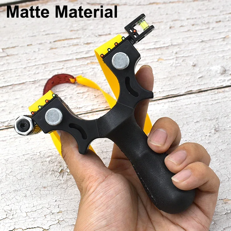 

Frosted Resin Material Portable Slingshot Shooting Competition Professional Slingshots Catapult with Laser Sight and Rubber Band