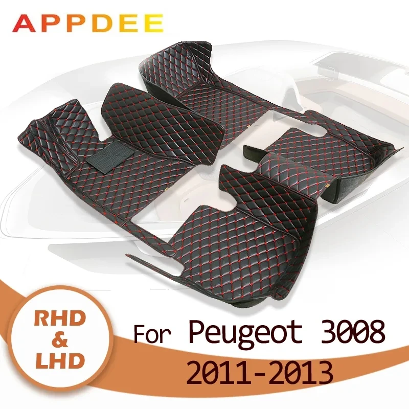 

Автомобильные коврики APPDEE для Peugeot 3008 2011 2012 2013, индивидуальные автомобильные накладки на ножки