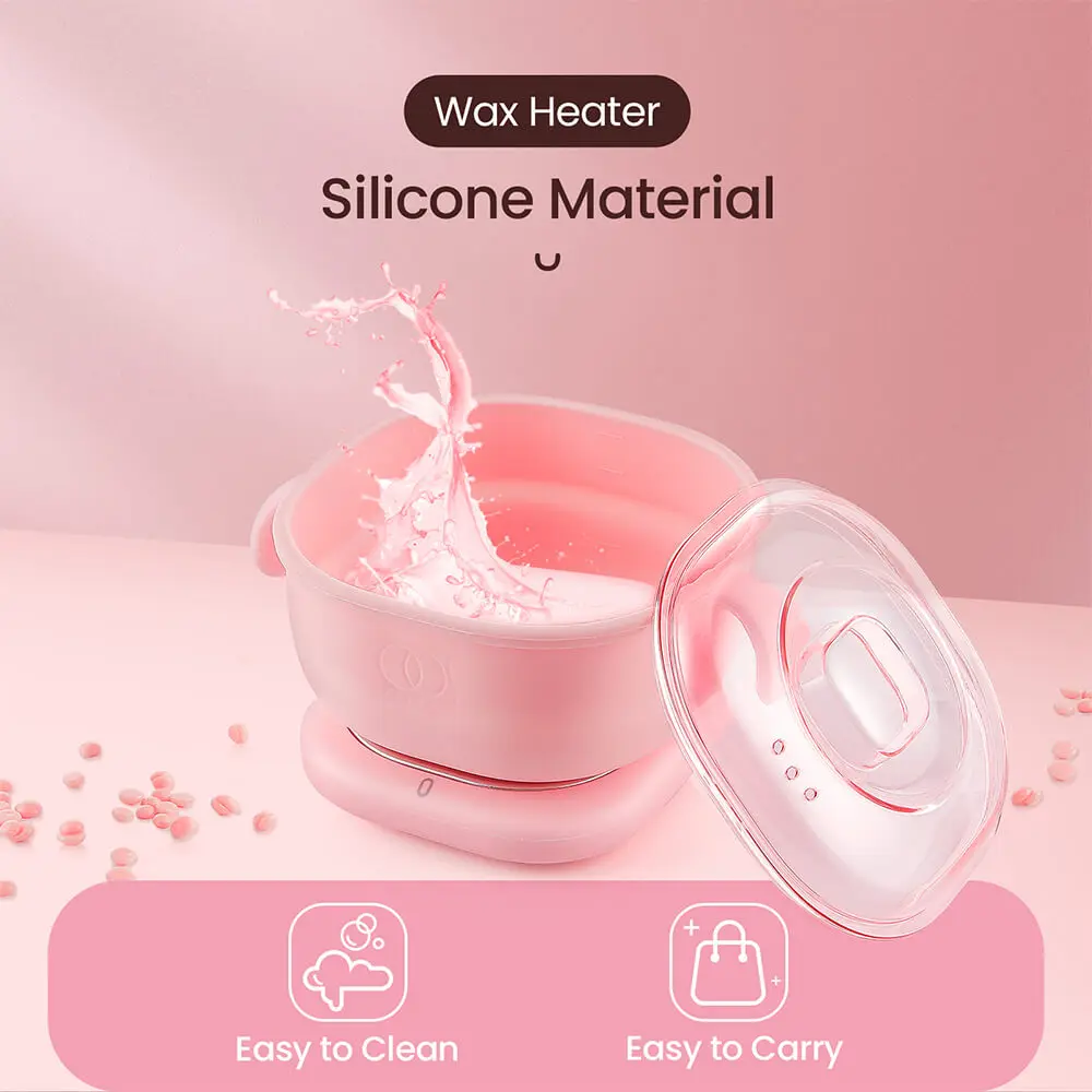 400ML Silicone Bowl Wax Heater Machine Hair Removal Wax-melt Machine Depilatory Wax Melting Warmer Wax Heating Base Pot Melter_voghion.com