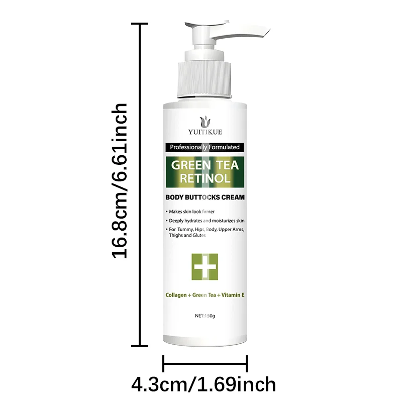 150g Body Buttocks Cream - Natural Butt Lift Technique, Firms and Strengthens Your Curves, Deeply Moisturizes and Moisturizes th