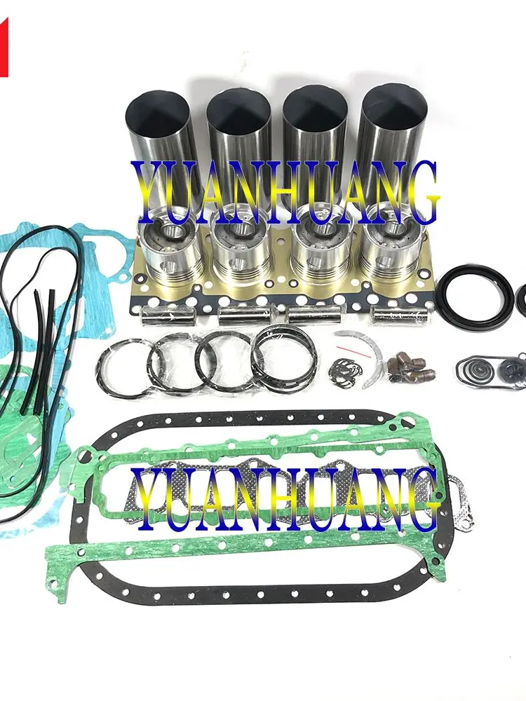 

5K Engine Rebuild Kit with Cylinder Liner Head Gasket Connecting Rod Bearing for Toyota Tractor Piston Liner Ring Bearing