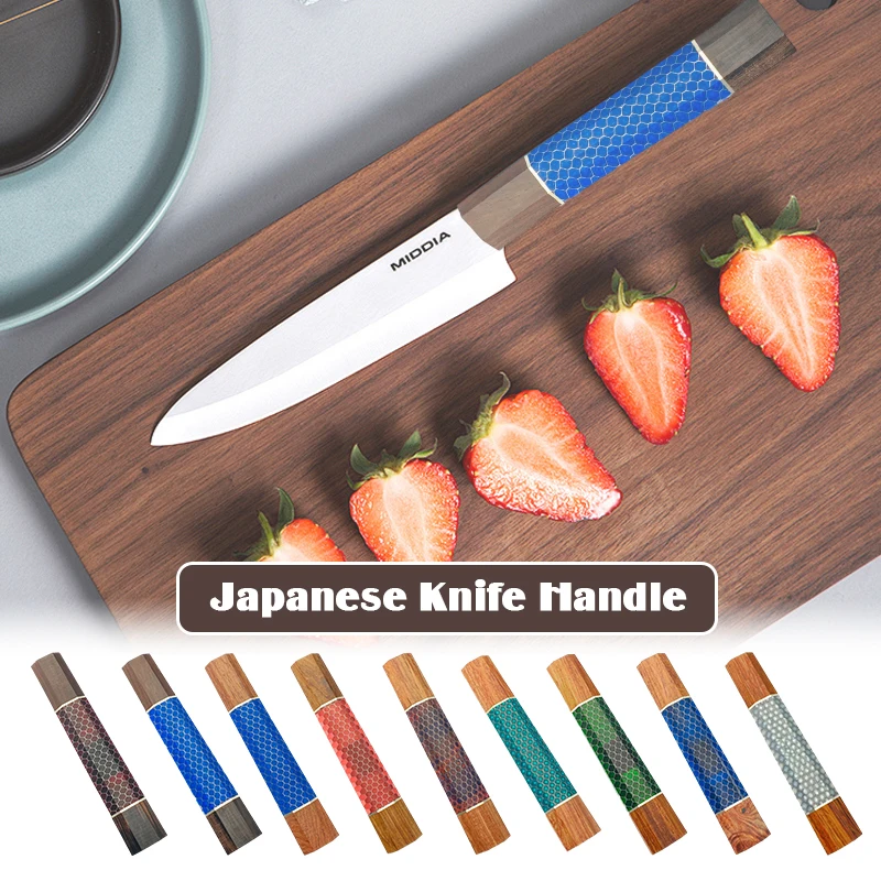 

Japanese Chef Knife Handle Kitchen Knife Parts Octagonal Wood Knife Handle For DIY Japanese Style Chef Cutter Handle Making