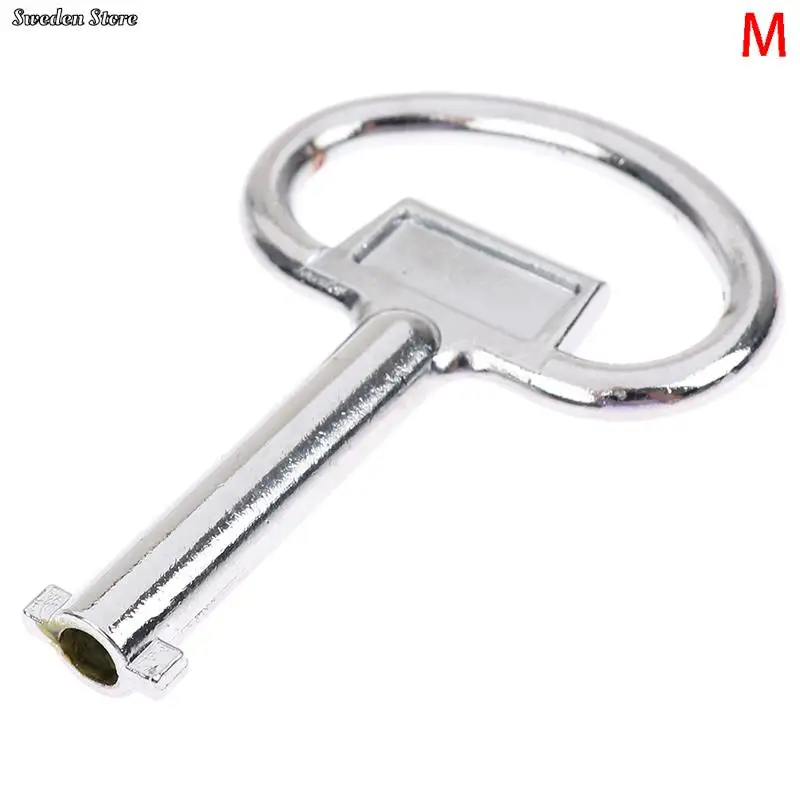 Door Latch Toggle Latch Clamp Cabinet Locks Universal Key Multifunction Wrench Metro Trains Key Lock Elevator Door Electric Cabinet Keys For Triangular Panel Lock 1Pc