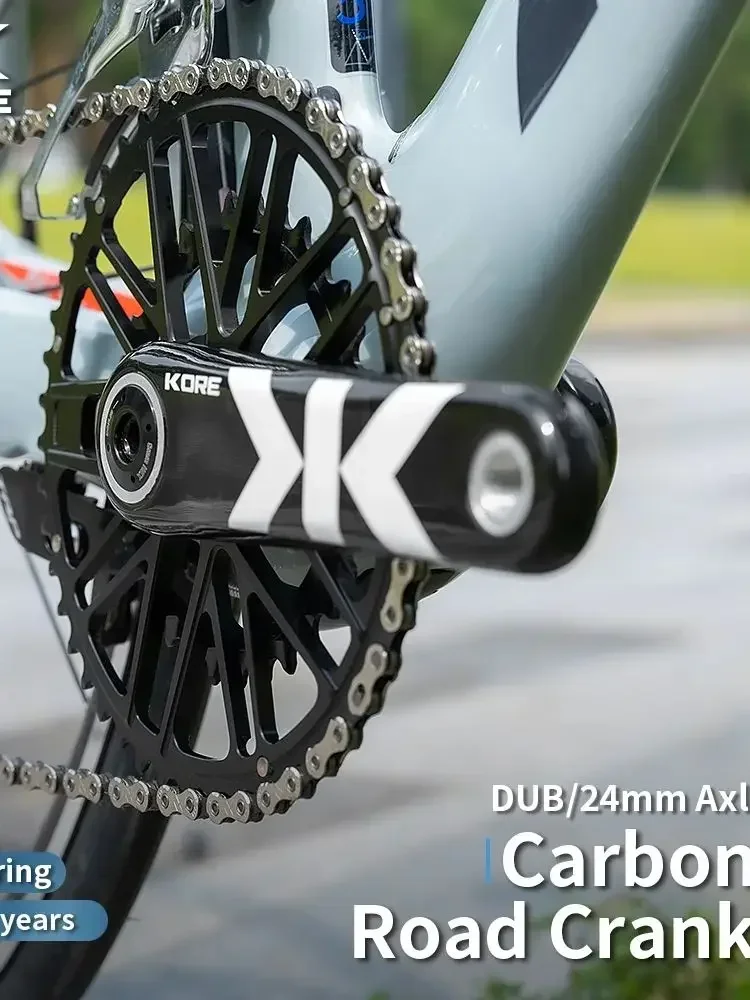 KORE Bicycle Carbon Crankset Road Bike GXP Chainring 24mm