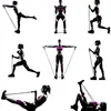 Resistance Bands With Handles Exercise Workout Bands，Men Women Strength Training Fitness Home Gym Full Body Workout Equipment 4