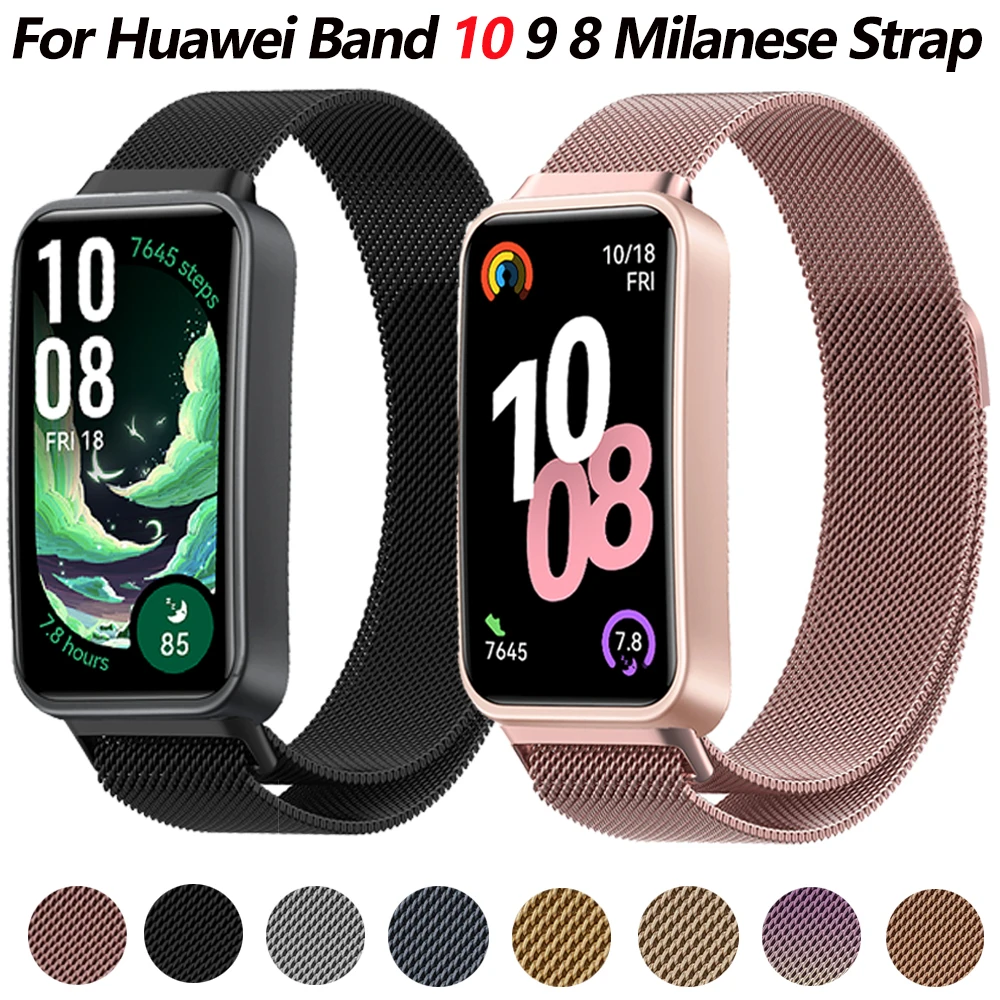 Milanese Loop Metal Magnetic Bracelet Watchband - Breathable & Replaceable