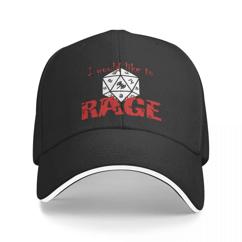 

I Would Like To RAGE DND Game Men Baseball Caps Peaked Cap Sun Shade Cycling Hat