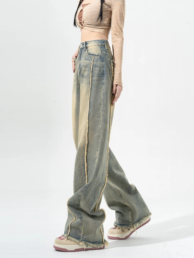 YYDGH Baggy Jeans for Women High Waisted Wide Leg Denim Pants