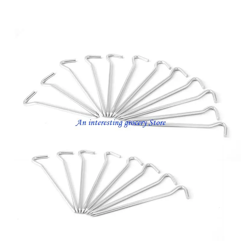 652d 18 Aluminiumlegierung Zelt Stakes Hochleistungs-Planenstifte Camping Stakes Zelt Nagel Bodenstifte für Camp Camp Banopy – Detail 9