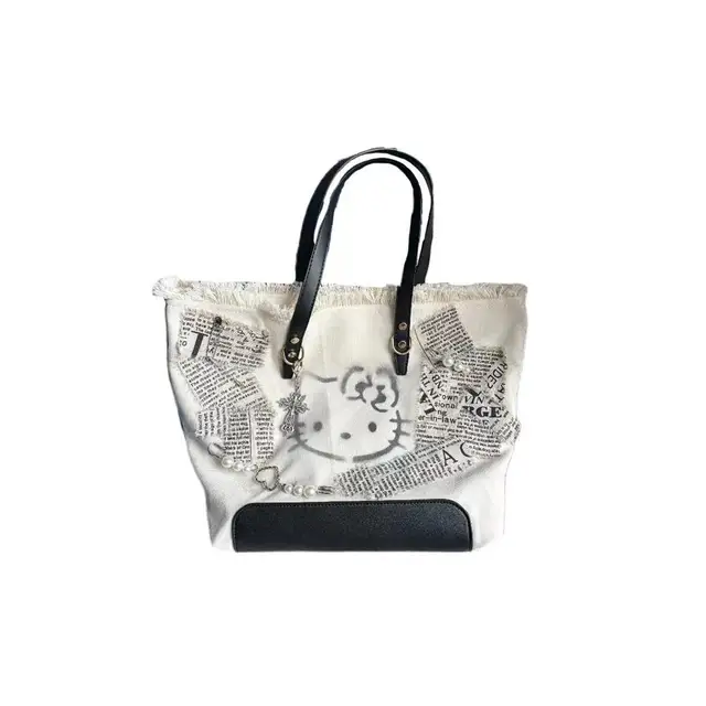 Hello Kitty Cat Bag Embroidered Canvas Shoulder Bag Tote Bag Casual Special-Interest Design Cute Bag 5