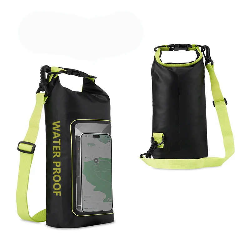 2L Waterproof Bag Outdoor Shoudler Bag 2-In-1 Mobile Phone Waterproof Bag Pvc Swimming Waterproof Bag for Beach Boat Sports