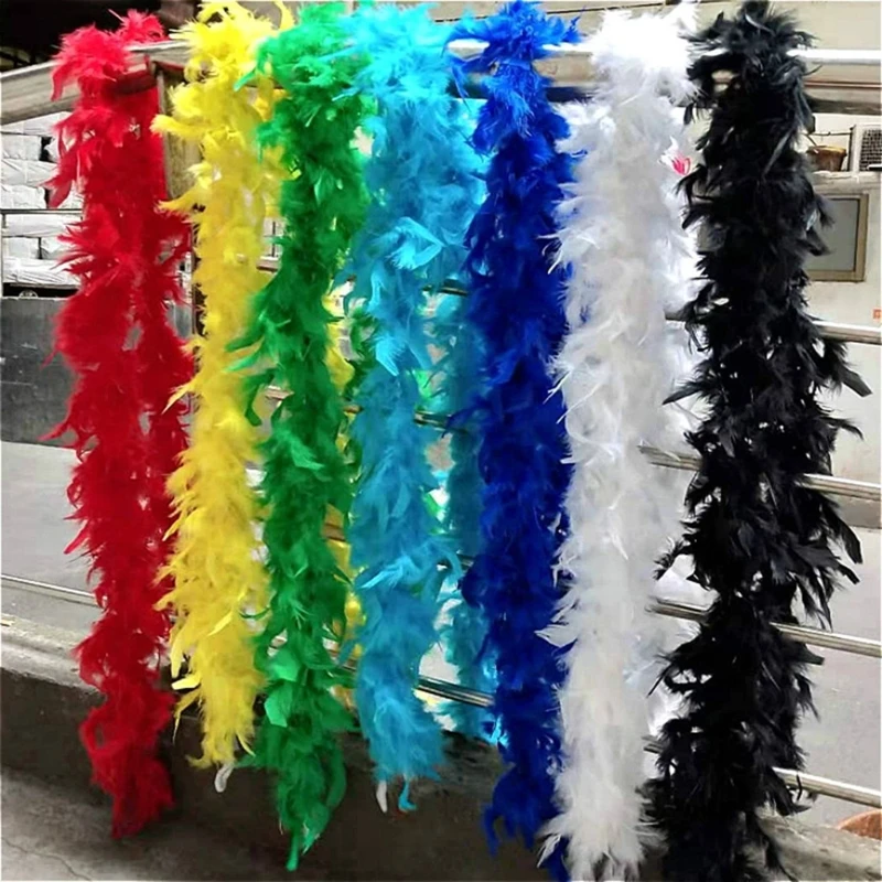 200cm Turkey Feathers for Crafts Wedding Dress Feathers Shawl