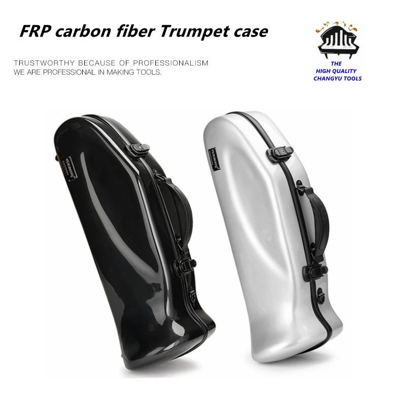 FashionFRPcarbonfiberTrumpetcasebagWaterproofshockproofsingle