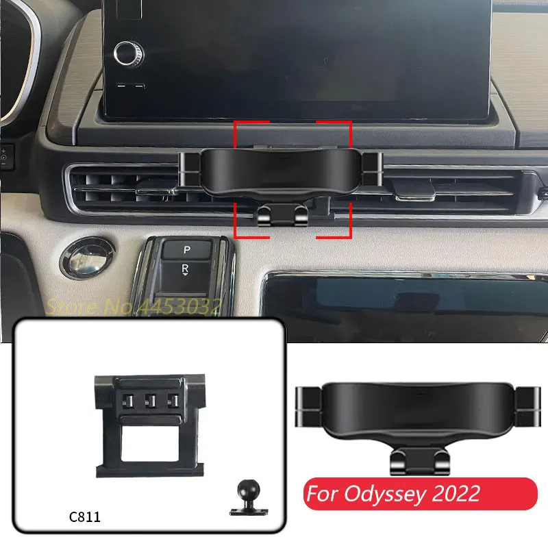 

Гравитационный Автомобильный держатель для телефона для Honda Odyssey 2022, базовое крепление, Специальная подставка для GPS, регулируемый кронштейн, аксессуары для интерьера